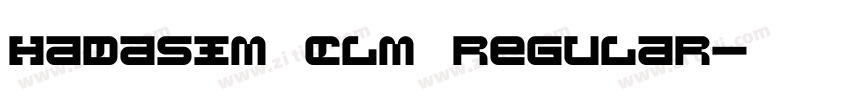 Hadasim CLM Regular字体转换